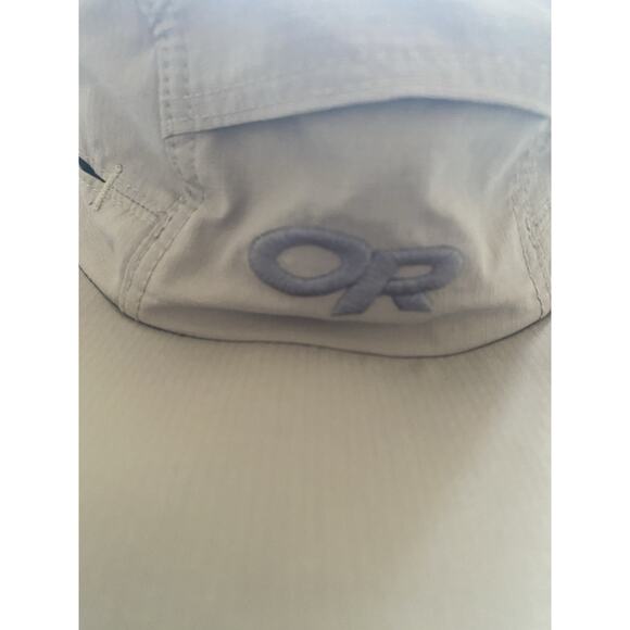 OR Outdoor Research Khaki Wide Brim Hat Summer Bucket Sun Hike Cap Size M Vented - Picture 2 of 6